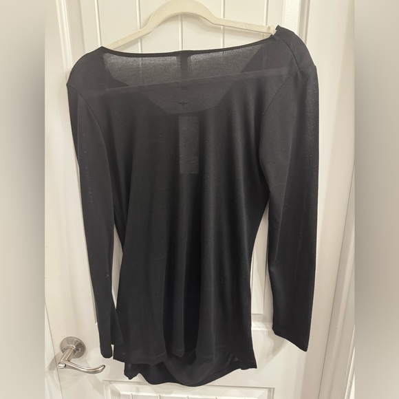 J Mode NWT Large Black Cowl Neck Button Top - Picture 6 of 6